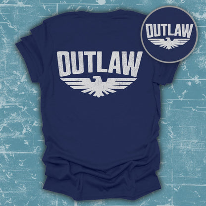 Outlaw Eagle Graphic T-shirt Design Bold Apparel product
