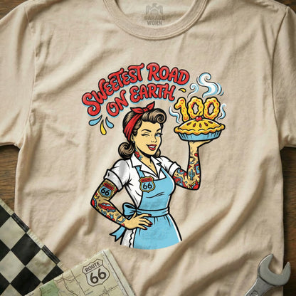 SWEETEST ROAD ON EARTH Pinup Girl Route 66 Pie 100 product type