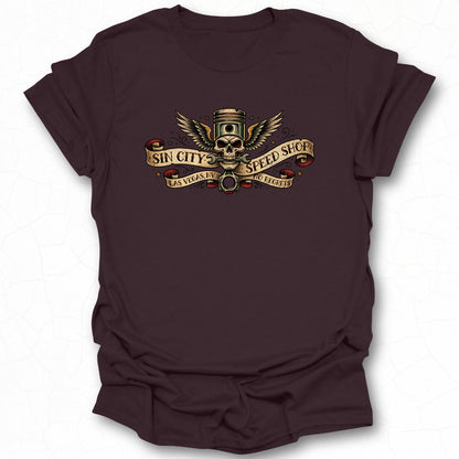 Sin City Speed Shop Las Vegas No Secrets T-shirt
