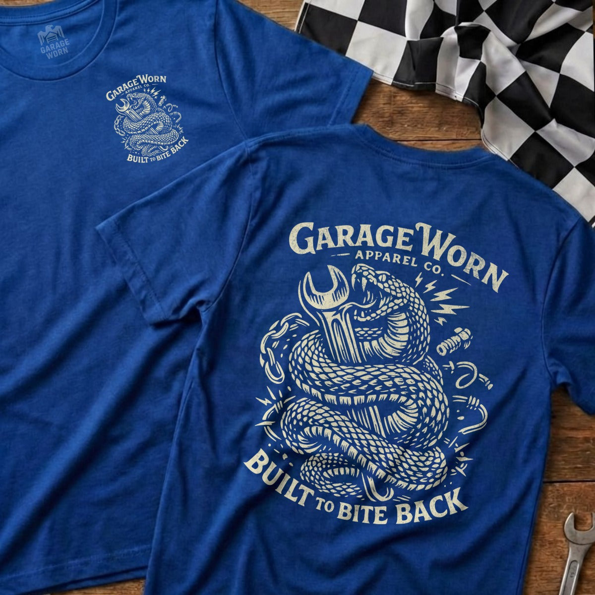 Garage Worn Apparel Co Snake Wrench Built To Bite Back product type