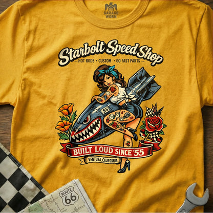 Starbolt Speed Shop Built Loud Since '55 T-Shirt
