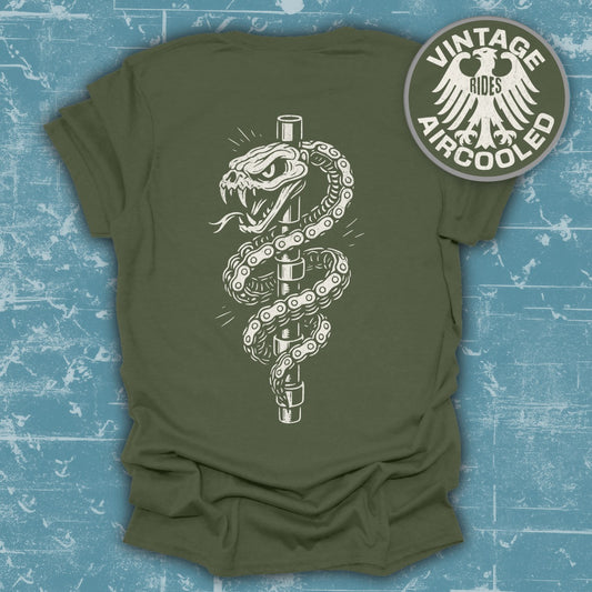 Vintage Rides Aircooled Snake Design T-Shirt product