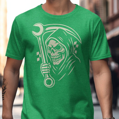 Grim Reaper with Wrench Cool Graphic T-Shirt product type