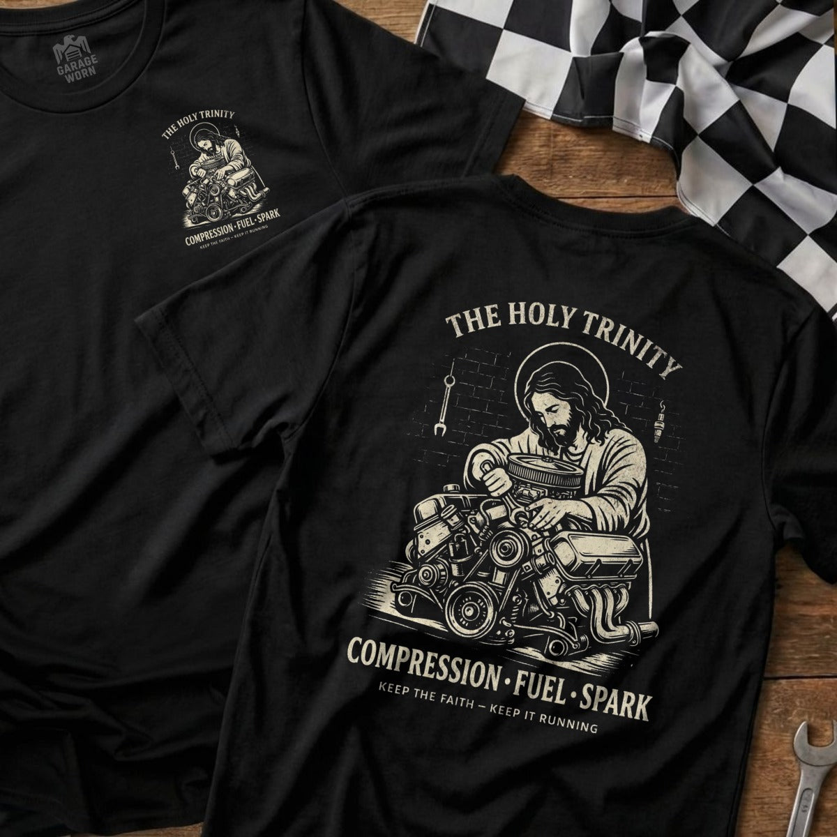 THE HOLY TRINITY COMPRESSION FUEL SPARK KEEP IT RUNNING product type