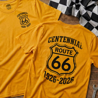Centennial Route 66 1926-2026 Yellow T-Shirt product type