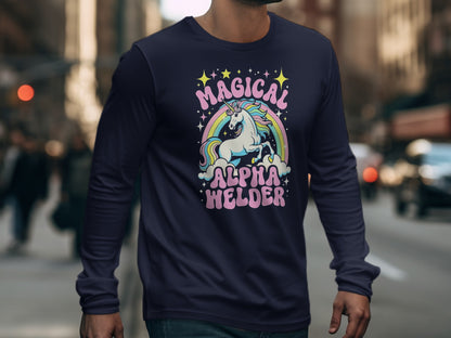 Magical Alpha Helder Unicorn Long Sleeve Shirt
