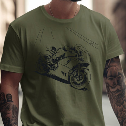 Motorcycle Rider Illustration Graphic T-Shirt product type