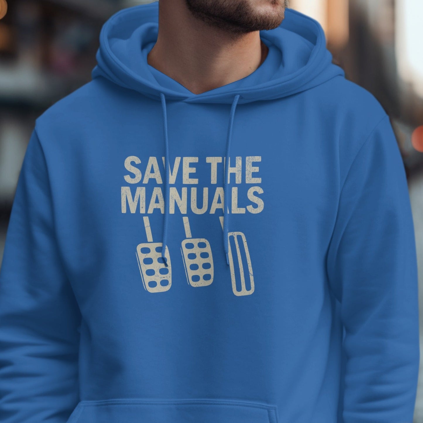 Save the Manuals Hooded Sweatshirt Automotive Apparel