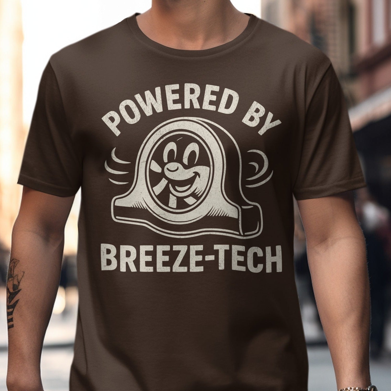 Powered by Breeze-Tech Graphic T-Shirt product
