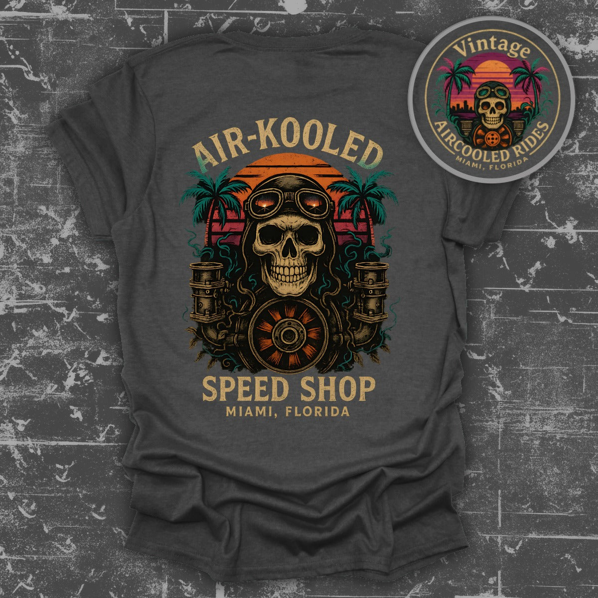 Air-Kooled Speed Shop Miami Florida T-Shirt