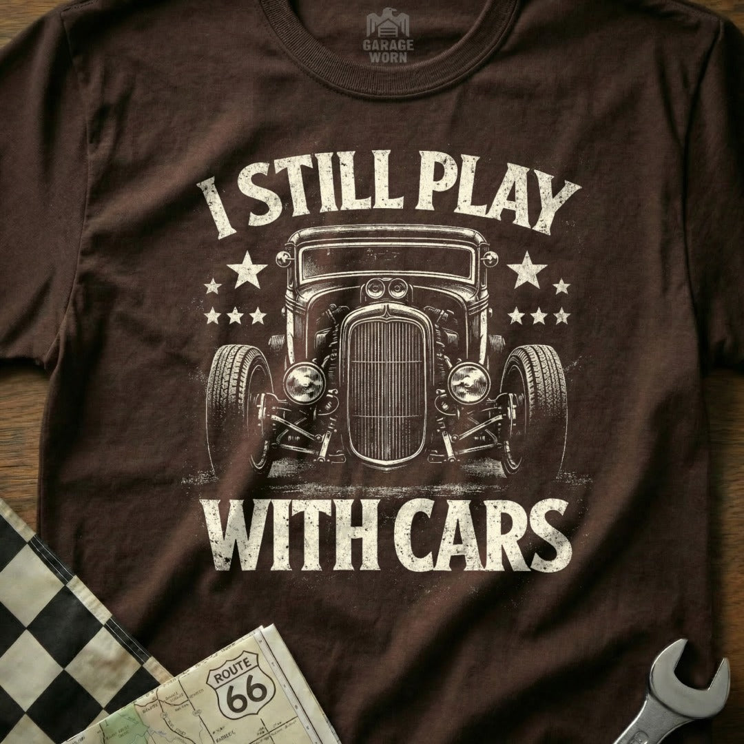 Retro Classic Car Enthusiast Graphic T-Shirt for Sale