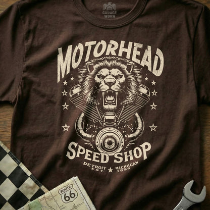 Motorhead Speed Shop Detroit Michigan T-shirt