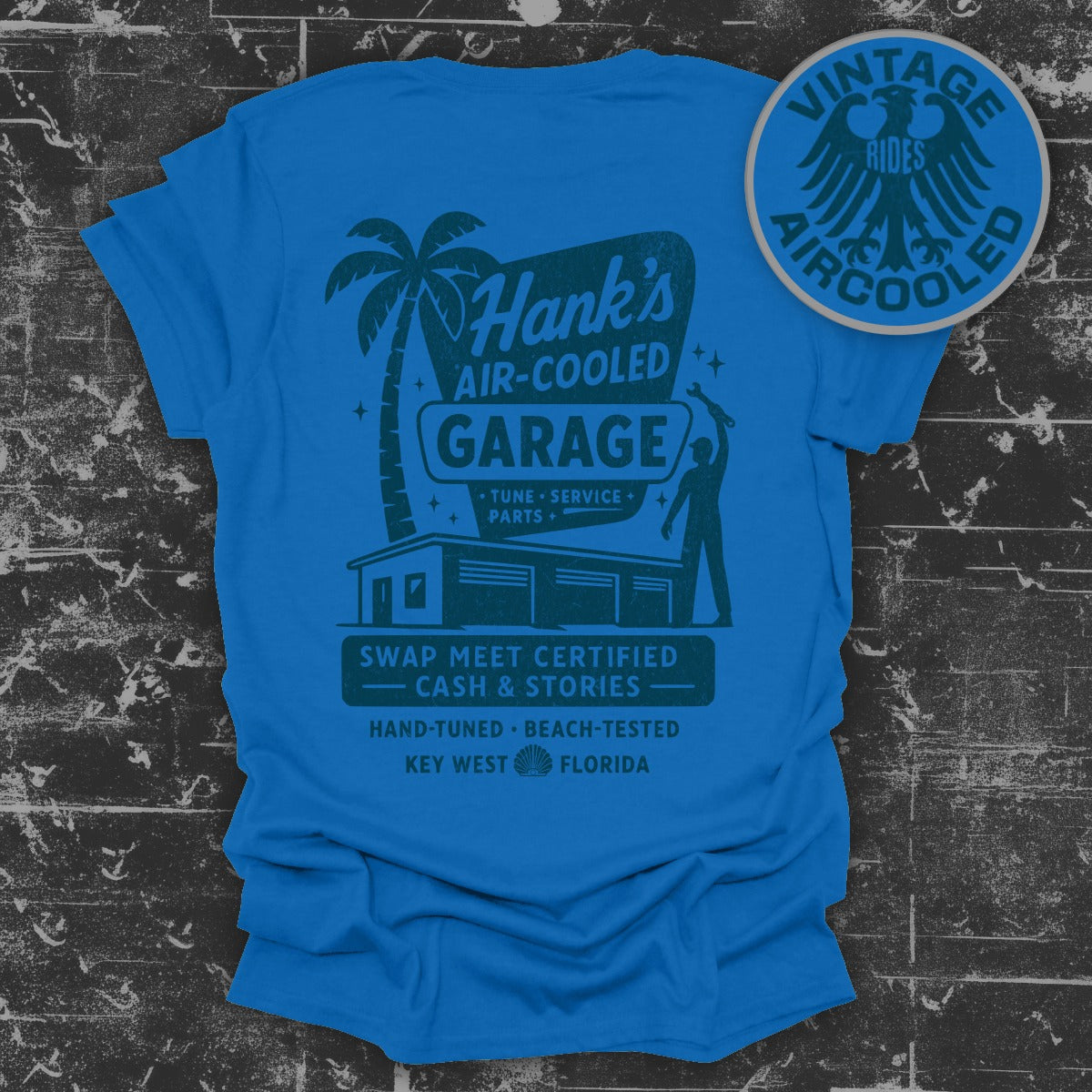 Hanks Air Cooled Garage Swap Meet Certified T-Shirt Product