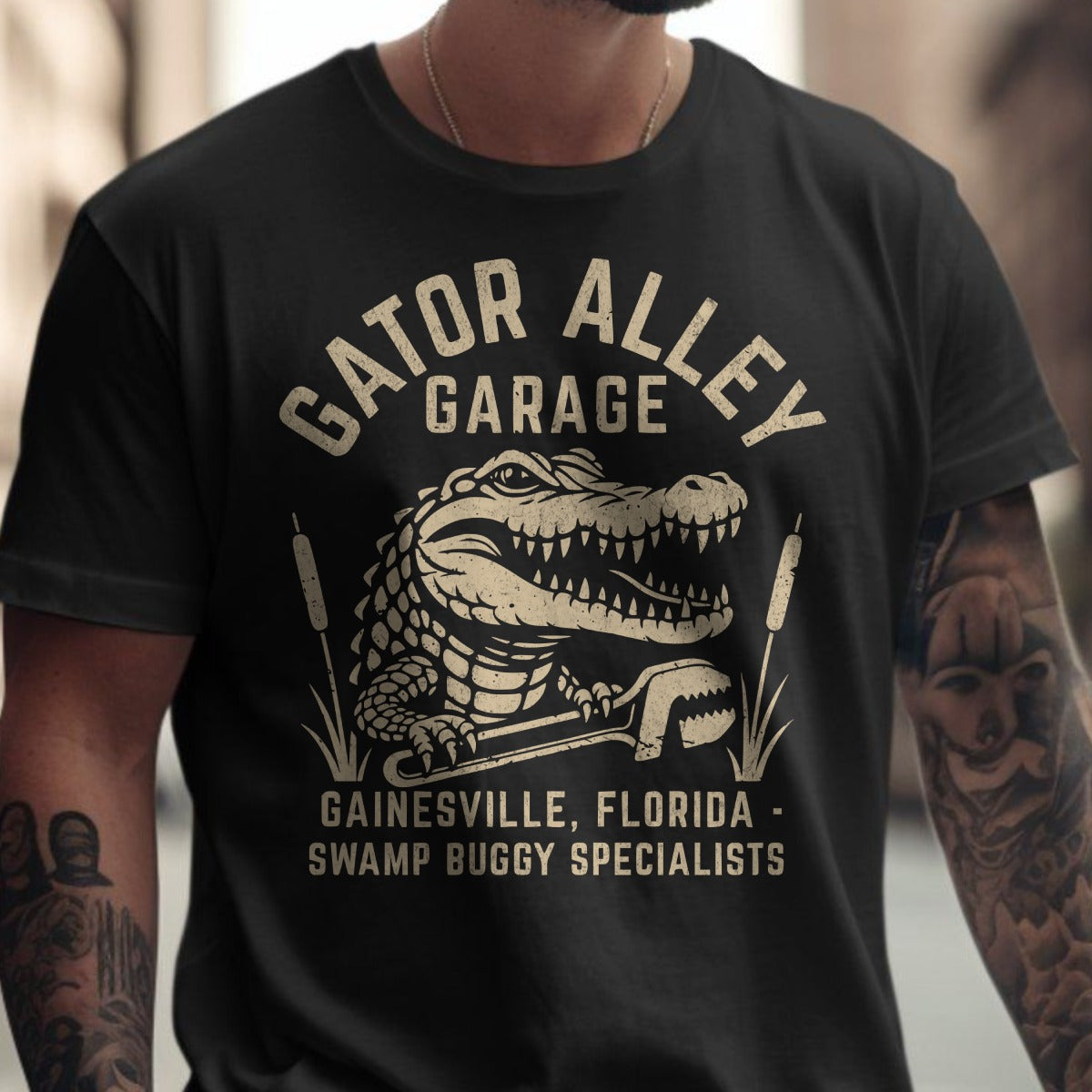 Gator Alley Garage Gainesville Swamp Buggy Specialists shirt