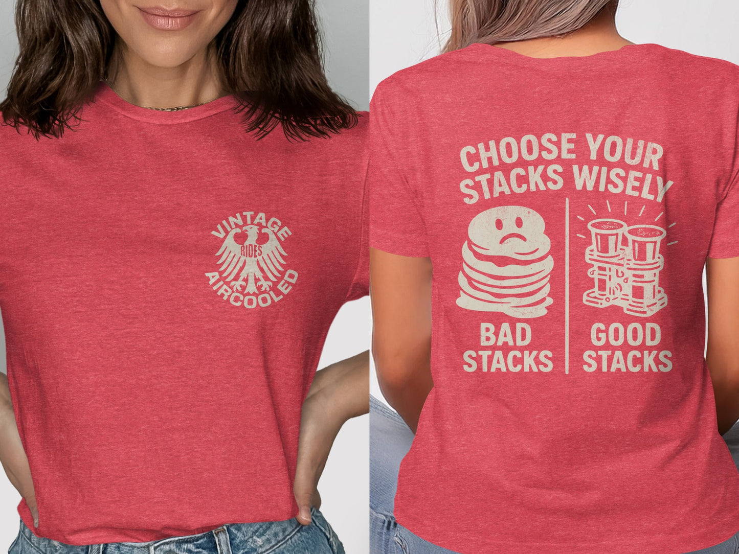 Vintage Aircooled Choose Your Stacks Wisely T-shirt product