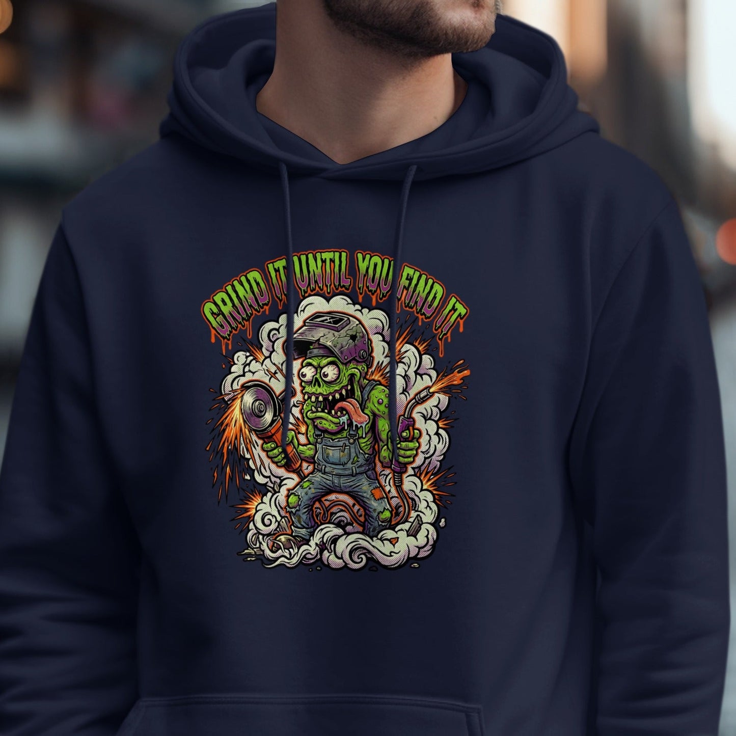 Grind It Until You Find It Artwork Hoodie