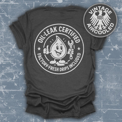 Oil-Leak Certified Retro Graphic T-Shirt product type