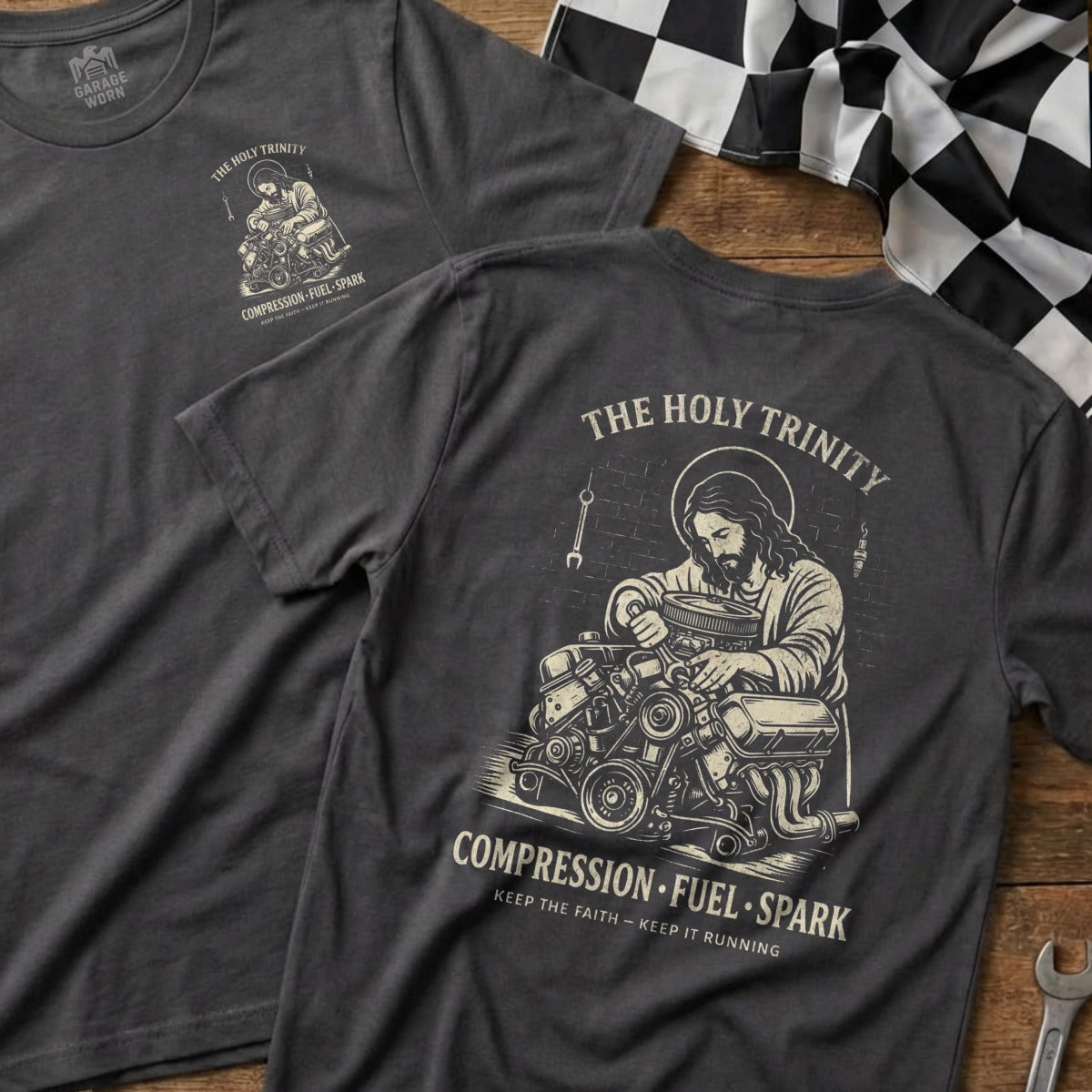 The Holy Trinity Compression Fuel Spark Automotive product type