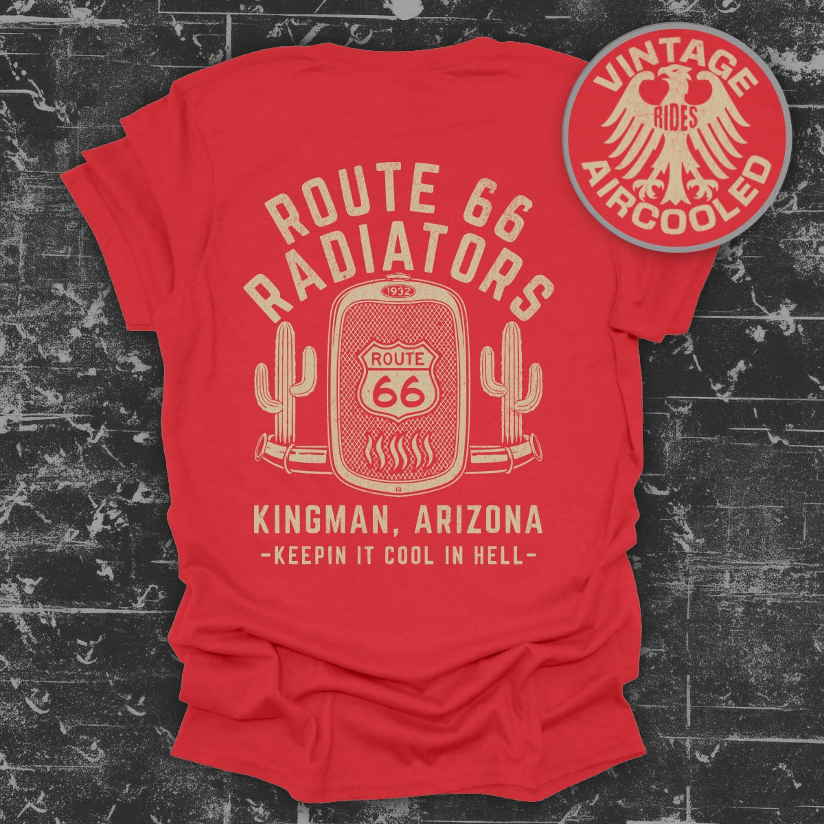 Route 66 Radiators Vintage Rides Kingman Arizona Shirt
