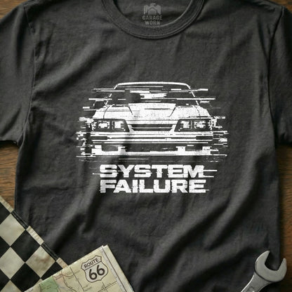 System Failure Car Graphic Tee for Auto Enthusiasts