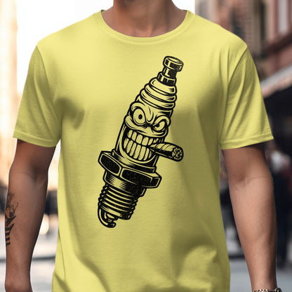 Spark Plug Smoking Cartoon Graphic T-Shirt product type