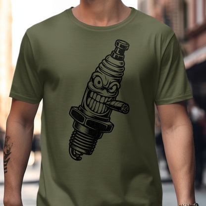 Spark Plug Character Graphic Printed T-shirt product