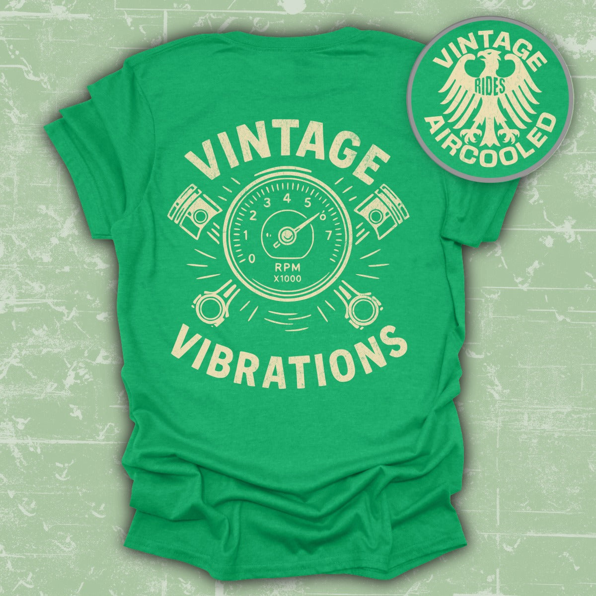 Vintage Vibrations Aircooled Rides Graphic Tee product