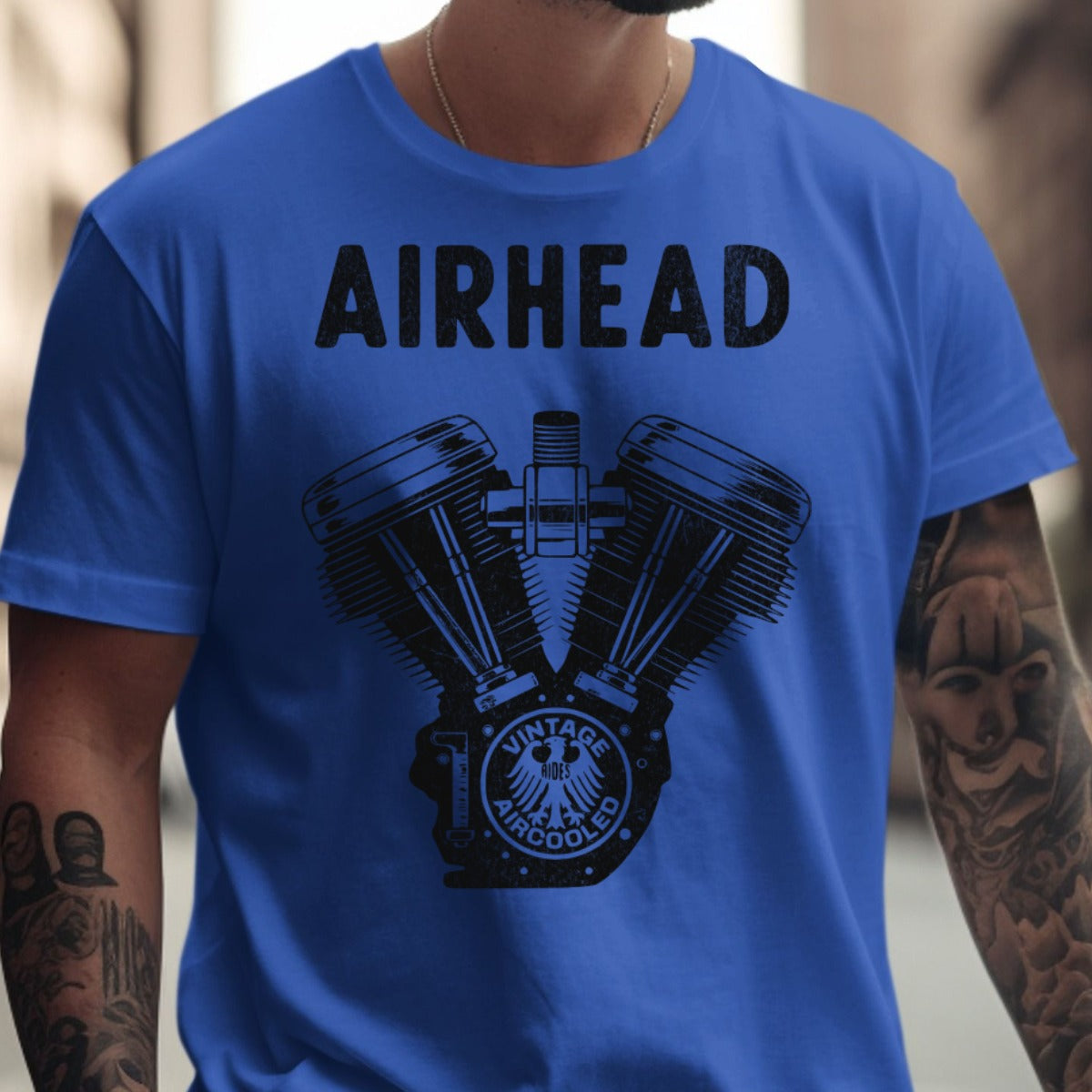 Vintage Airhead Aircooled Motorbike Graphic T-shirt product