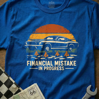 Financial Mistake In Progress Vintage Car T-shirt