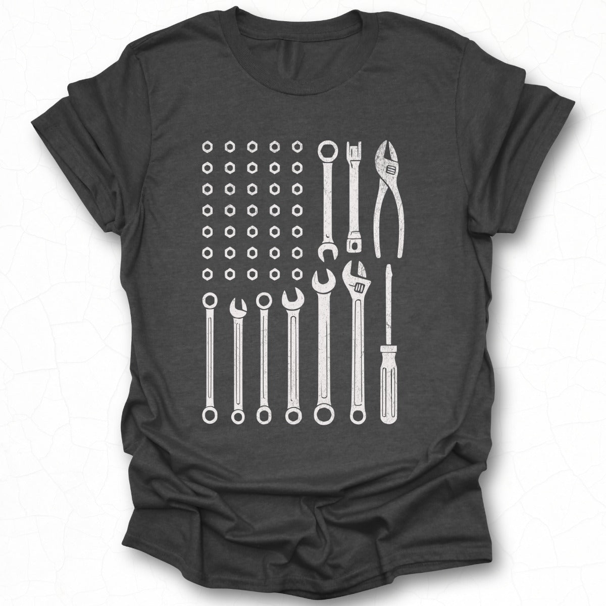 Tools Graphic Design on Dark Gray Unisex T-Shirt