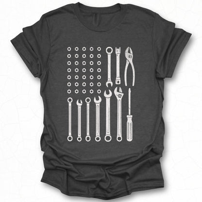 Tools Graphic Design on Dark Gray Unisex T-Shirt