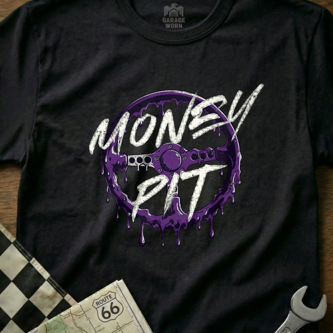 Money Pit Car Racing Graphic Tee Auto Enthusiast Shirt