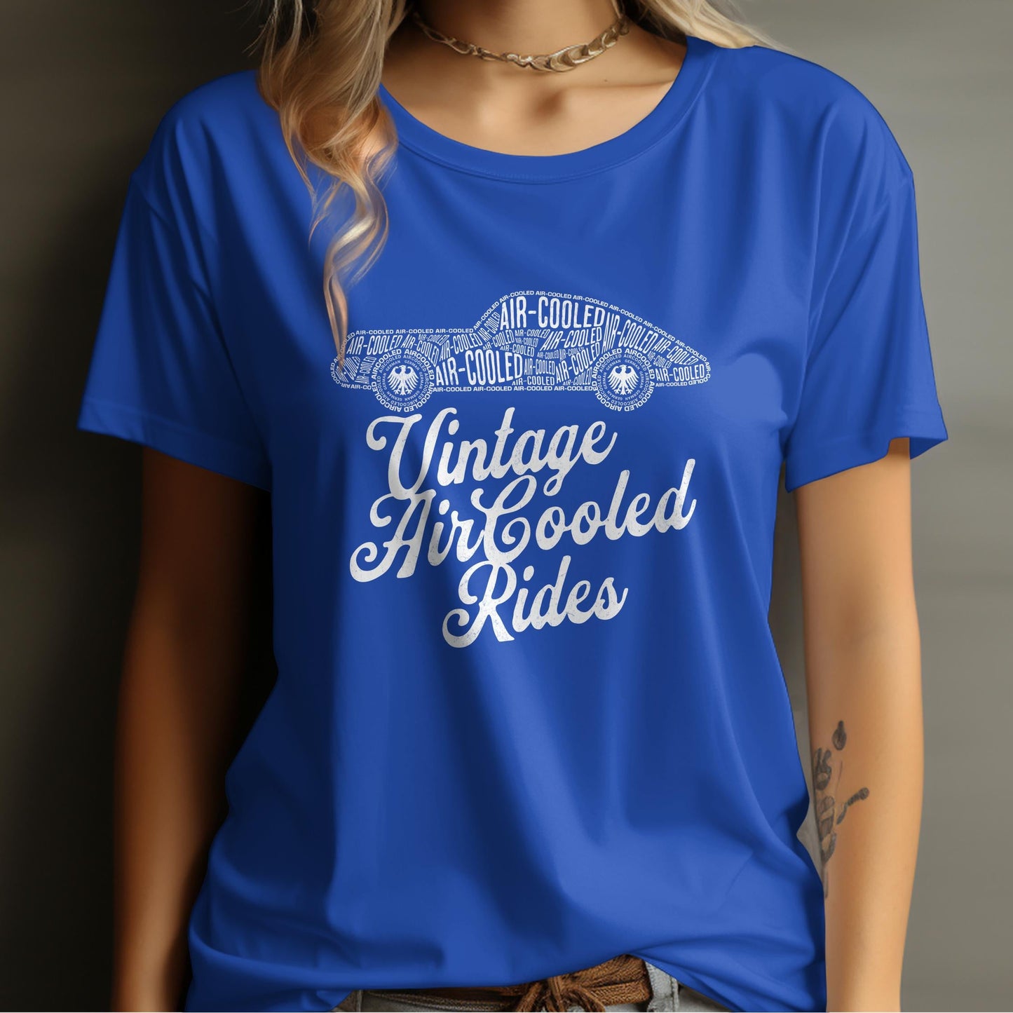 Vintage Air Cooled Rides Graphic Tee Shirt product