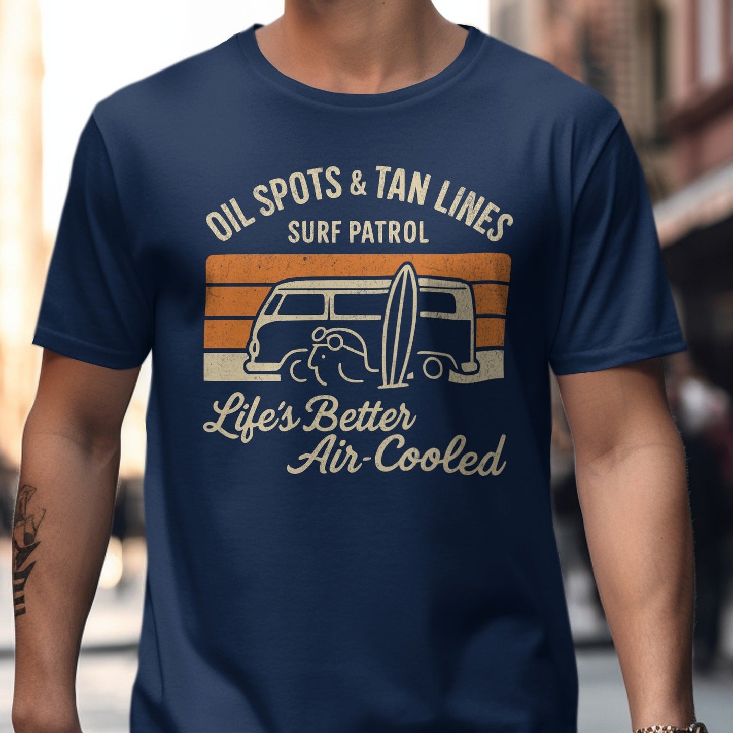 Oil Spots & Tan Lines Surf Patrol T-Shirt Product