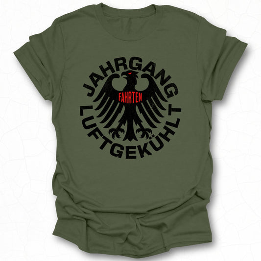 Jahrgang Luftgekühlt Fahren Graphic Tshirt