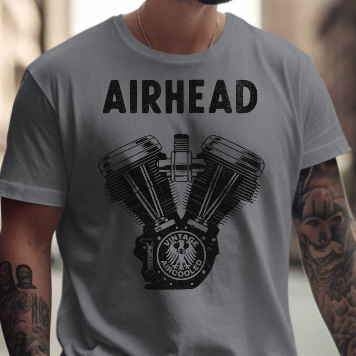 Vintage Airhead Grey Graphic Tee Shirt product type