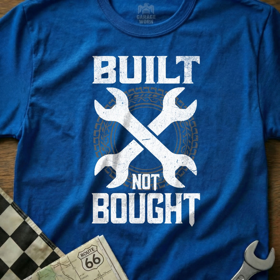 Built Not Bought Graphic Blue T-Shirt Product