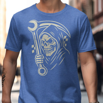 Grim Reaper with Wrench Design T-Shirt product type