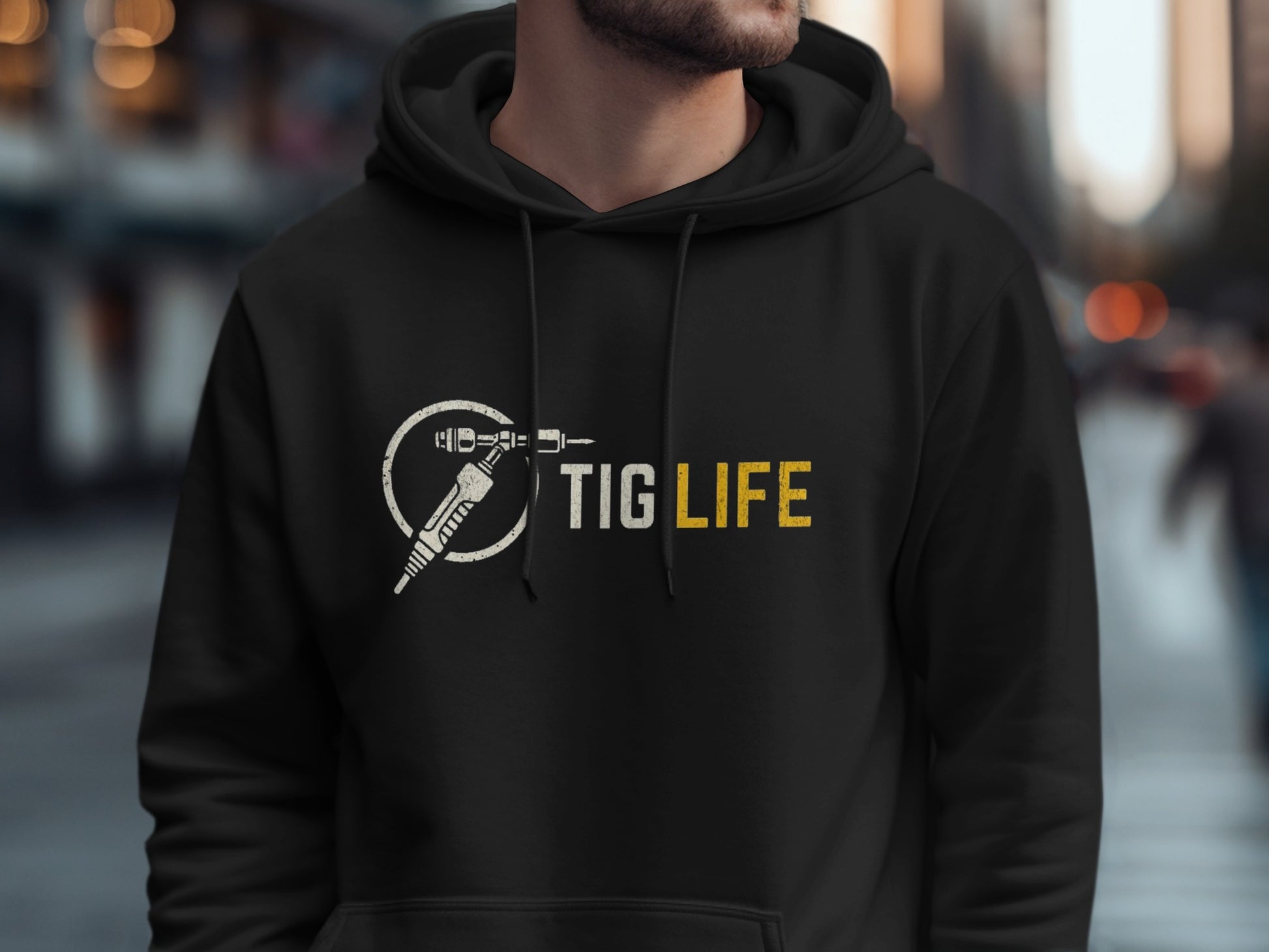 TIG Life Hoodie with Welding Torch Graphic