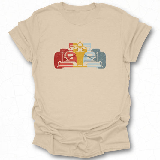 Vintage Racing Car Graphic T-Shirt for Auto Enthusiasts