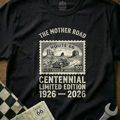 Route 66 Centennial Limited Edition 1926-2026 t-shirt.