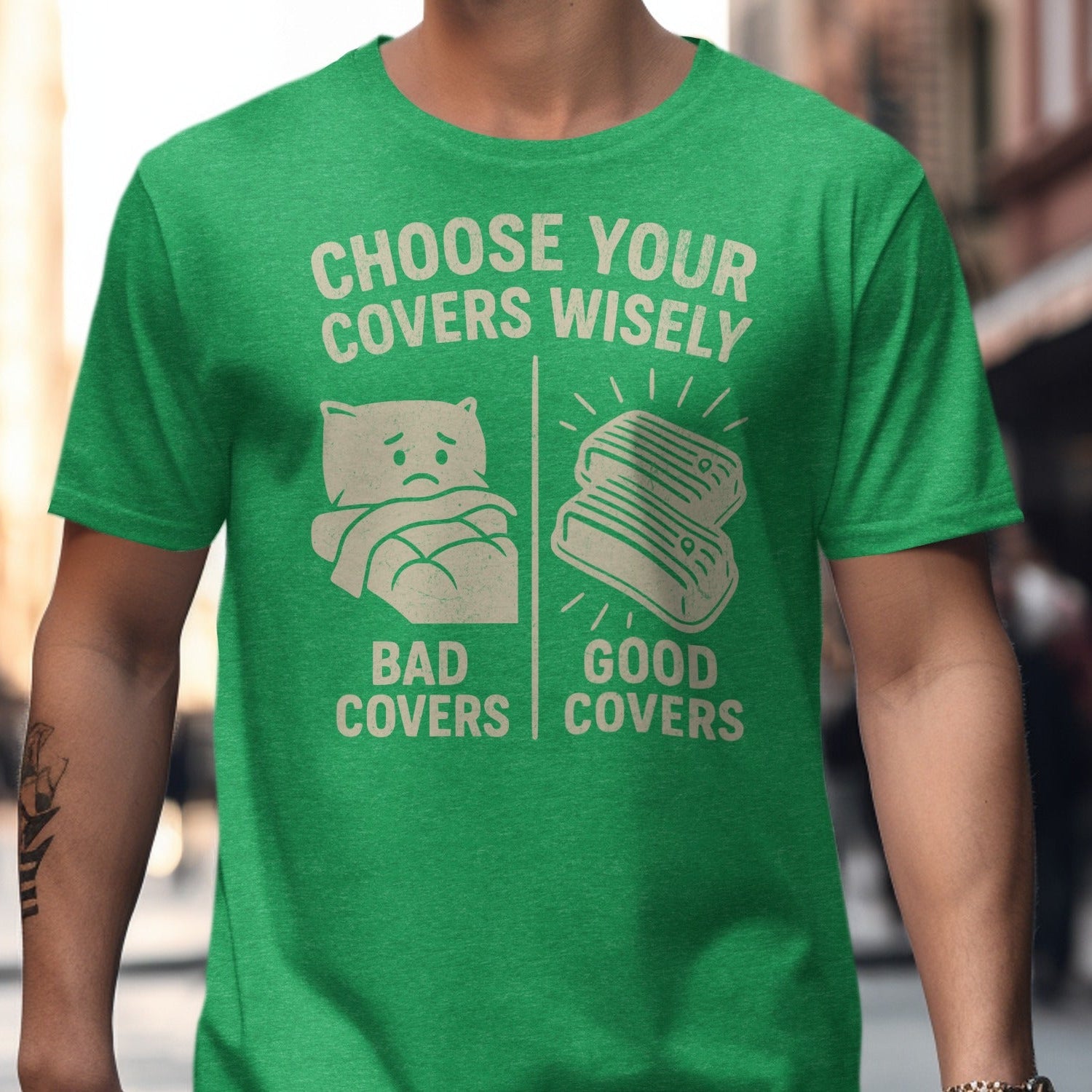 Choose Your Covers Wisely Graphic T-Shirt product