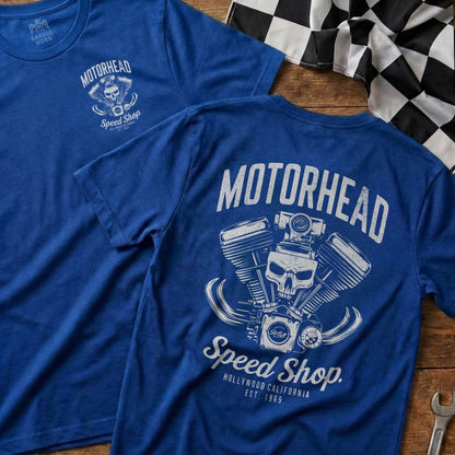 Motorhead Skull Engine Graphic Speed Shop Product