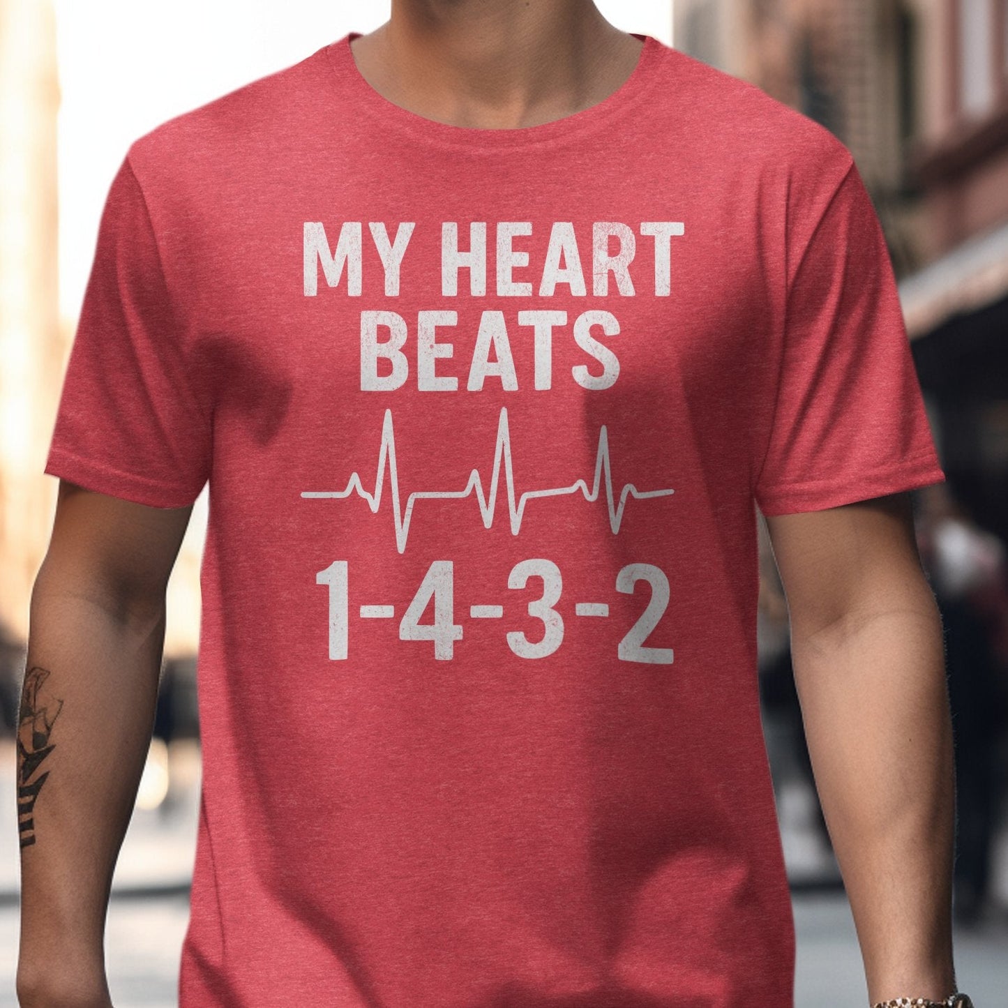 My Heart Beats 1-4-3-2 Graphic Tee Shirt product type