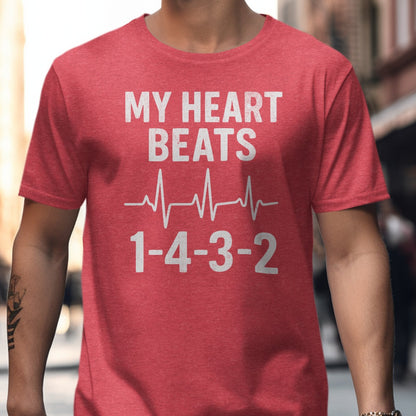 My Heart Beats 1-4-3-2 Graphic Tee Shirt product type