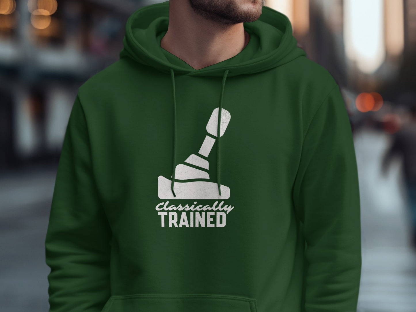 Classically Trained Green Hoodie for Gamers