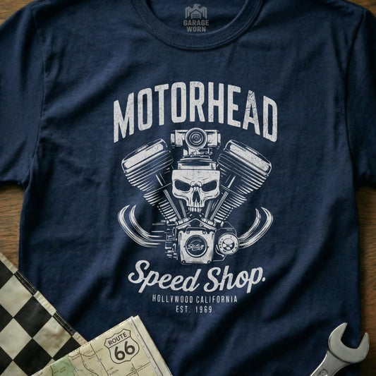 Motorhead Speed Shop Hollywood California T-shirt