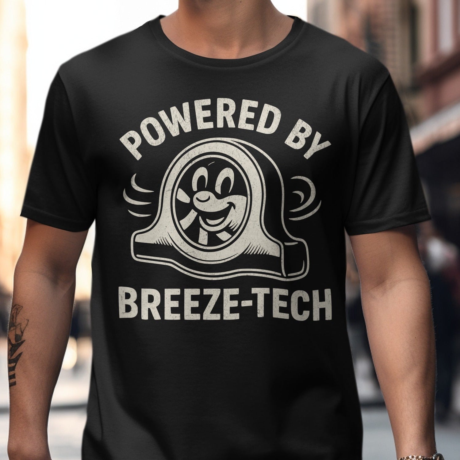 Powered by Breeze-Tech Graphic T-Shirt product
