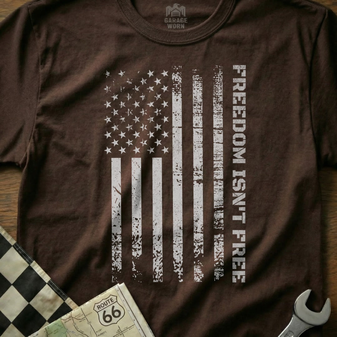 Brown Distressed American Flag Freedom Isn't Free product type