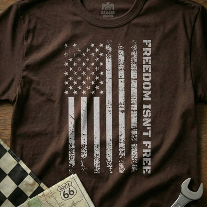 Brown Distressed American Flag Freedom Isn't Free product type